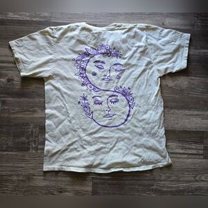 Stussy T Shirt Sound Of Summer 2021 Men's Size L Yellow Beige Streetwear